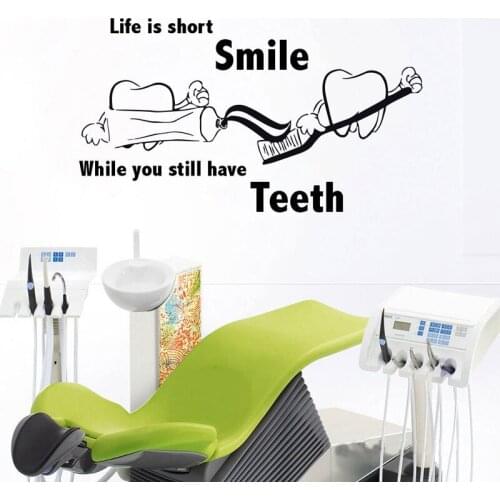 Dental Wall Decals Tooth Vinyl Sticker Dental Clinic Decor Bathroom Decor Shower Art Window Decals Wallpaper Murals Z283
