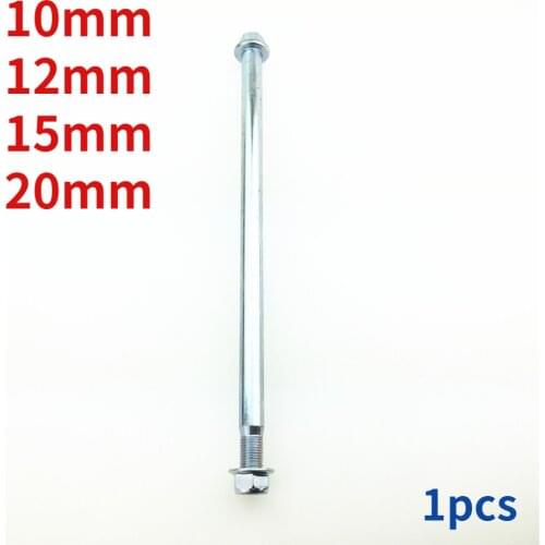 Tricycle Screw Nut Motorcycle 20mm 10mm12mm 15mm Front Axle Shaft Electric Vehicle Rear Fork Shaft Hub Axle Rough Tricycle