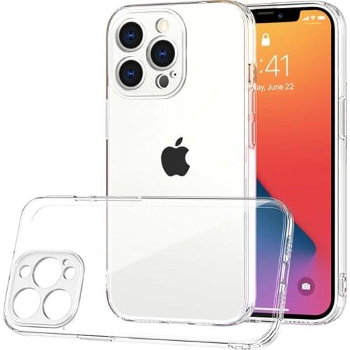 Ultra Thin Lens Phone Case iPhone 13 12 Mini 11 Pro Max Shockproof Protection Case For iPhone XR XS X 8 7 6 Plus Soft Back Cover