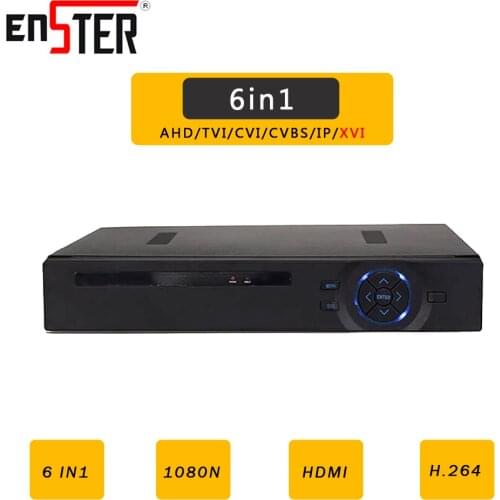 Enster AHD/N DVR 4CH 8CH CCTV AHD Hybrid DVR XVR 1080P NVR 6in1 Video Recorder For AHD Camera IP Camera Analog Camera CVI Camera