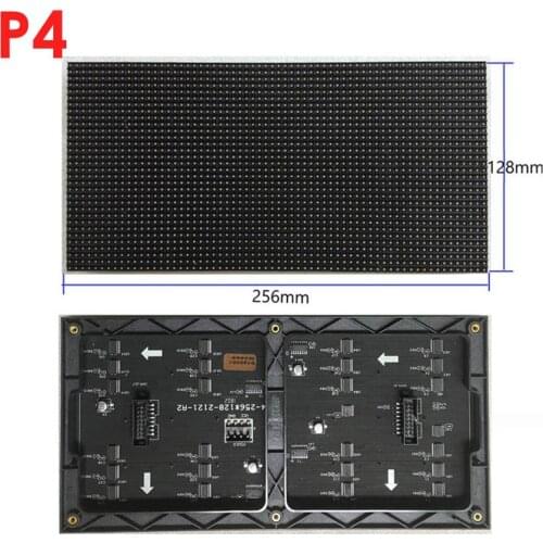High quality Free shipping interior indoor rgb full color led module p4 ph4 32x64 256x128mm 1/16S