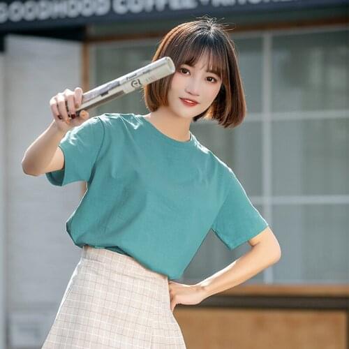 2020 Women Short Sleeve Shirt Top purple Garment