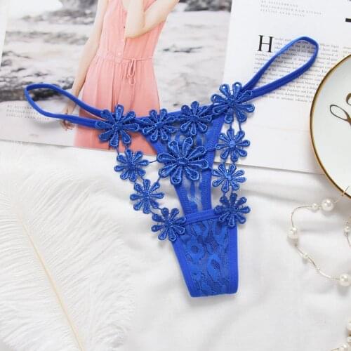 L'bellagiovanna women lace panties thong sexy underwear bikini hollow flowers G-stings young girls mudante bragas XXS-XL 2170
