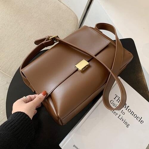 Women Bags Vintage Pu Leather Crossbody Bags For Women 2021 Winter Quality Small Cross Body Brand Designer Shoulder Bag Luxury H