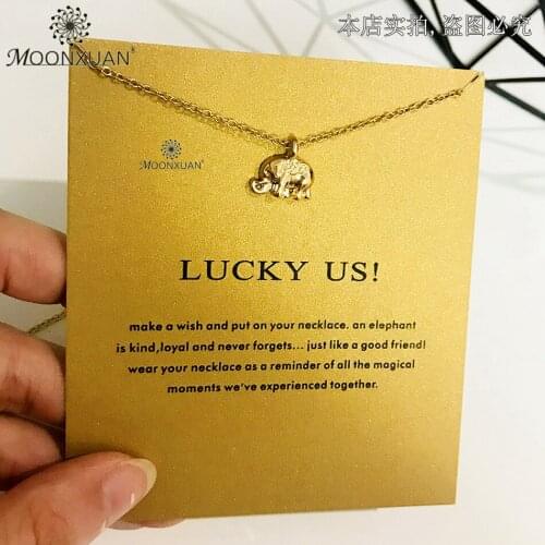 Lucky Us Thai Elephant Gold Sliver Choker Chain Necklace Women Kolye Collares De Moda 2019 Colar Jewelry Collier Bijoux Femme