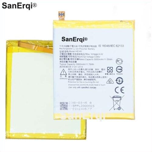 3000mAh / 11.55Wh HE345 / HE 345 Phone Replacement Battery For Nokia HE345 Batterie Bateria Batteri