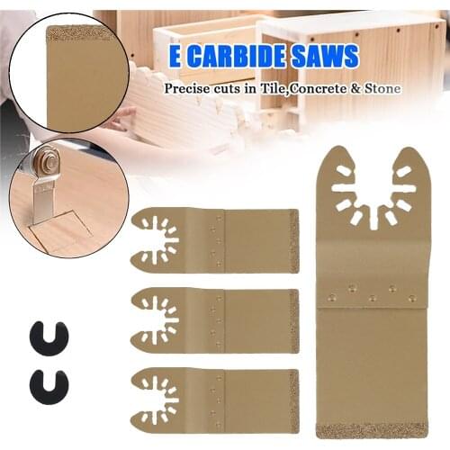 4pcs Universal Oscillating Multi Tool Saw Blades Metal Cutting Quick Release Blade Cutting Dics for Renovator Power Tool