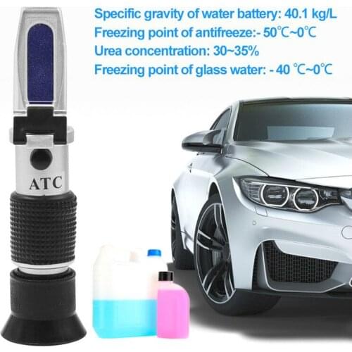 30-35% 4 in 1 Engine fluid Glycol Freezing point Urea Adblue Car Battery Refractometer Automotive Antifreeze Refractometer