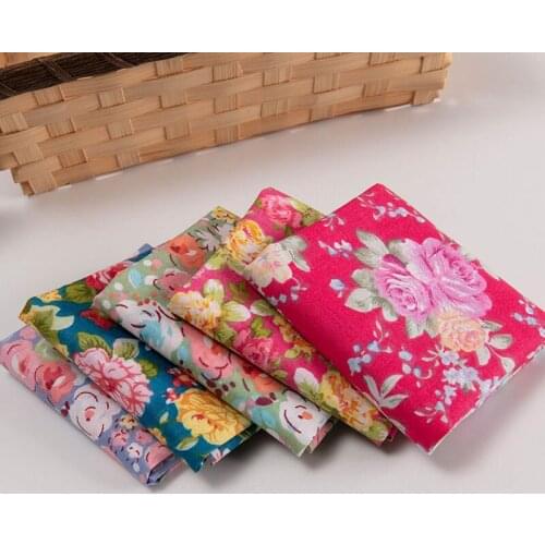 5pcs Cotton Fabric Making Cloth Dress DIY Sewing Crafts Patchwork Quilt Sheets Pillow Textile Home Decor Cloth Sewing Material