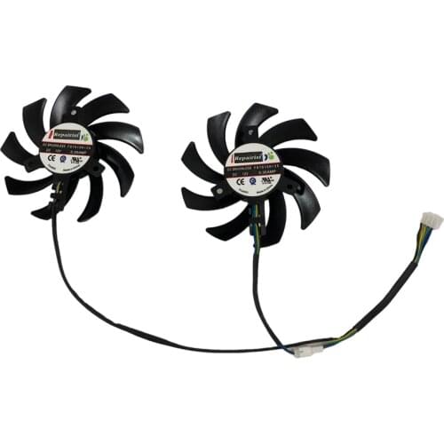 2pcs/set GTX1080 GTX1070 GTX1060 GPU VGA Alternative Cooler Fan For Palit GeForce GTX 1080 1060 1070 Video Card Cooling Replace