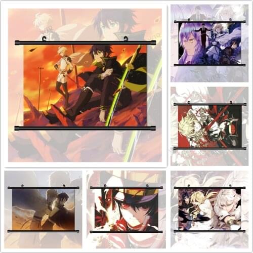 WTQ Anime Posters Seraph of The End Hyakuya Mikaela Hyakuya Yuuichirou Anime Manga Decor Wall Art Picture Room Decor Home Decor