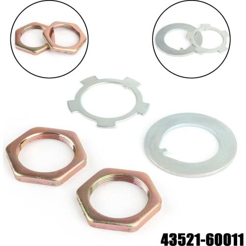 Artudatech 4352160011 Front Axle Hub Spindle Lock Nut Washer Kit 43521-60011 For Toyota Land Cruiser 4Runner