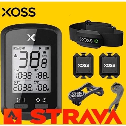 XOSS G+ GPS Speedometer For Cycling Wireless Bike Computer Bicycle Stopwatch Ant+ Cycle Heart Rate Monitor Speed Cadence Sensor