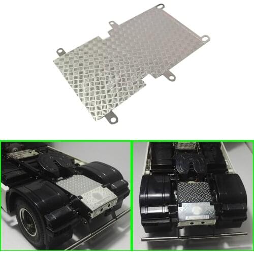 Metal Skid Plate Decorative Board Anti Slide for 1/14 Tamiya RC Truck Car SCANIA R620 VOLVO ACTROS 3363 1851 AROCS MAN TGX Diy