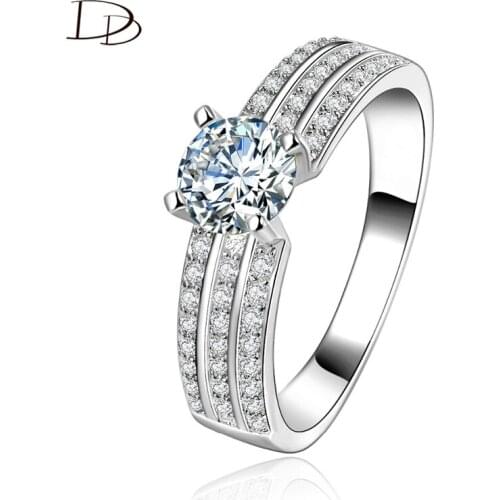DODO Vintage Wedding Rings For Women Cubic Zirconia Jewelry Engagement Crystal Bagues Bijoux Pour Femme Drop Shipping