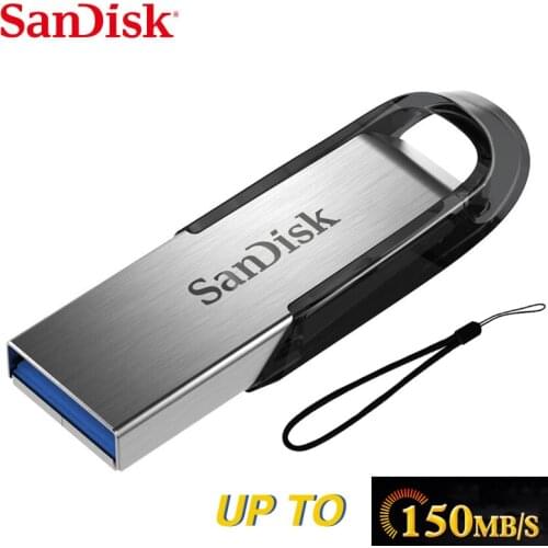 SanDisk Ultra Flair USB 3.0 Flash Drive 128GB 64GB 32GB Pen Drive Tiny Disk Memory Stick Storage Device Pendrive Flash drive