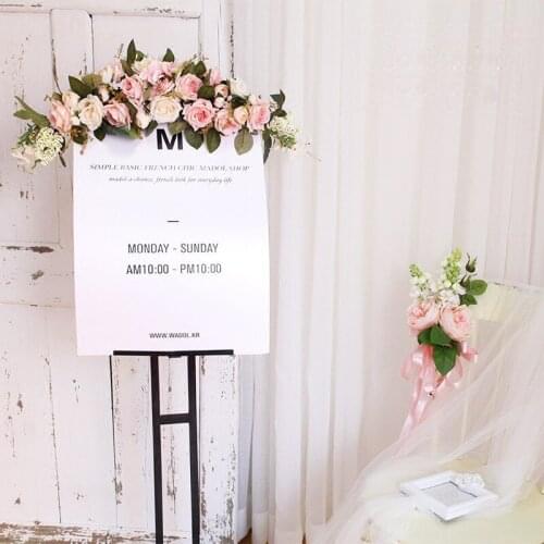 Artificial Wreath Door Threshold Flower DIY Wedding party Home Pendant Wall Decor Christmas Garland Gift Rose Peony Silk Flower