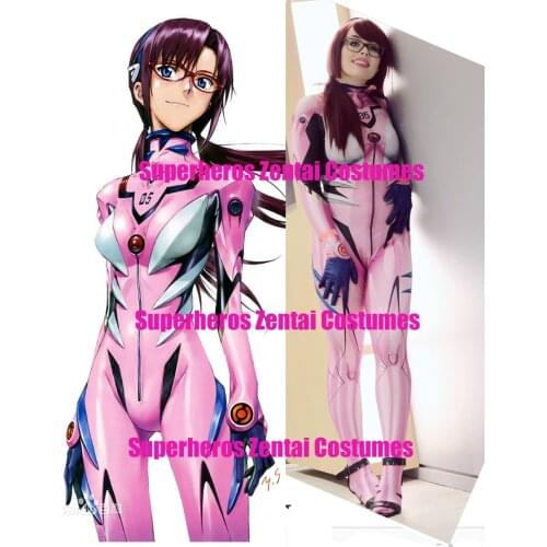Anime Mari Makinami Illustrious Cosplay Costume 3D Print EVA Mari Plug Suit Custom Made Zentai Catsuit