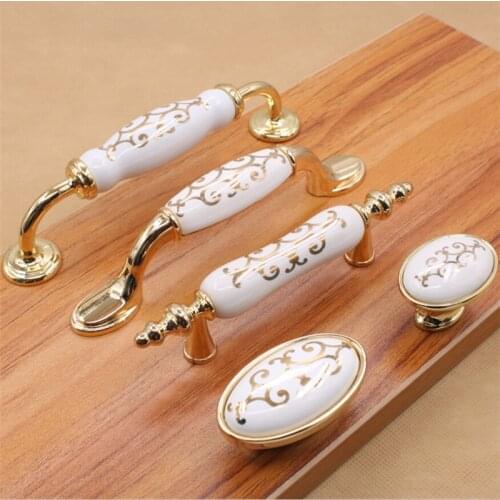 Colorful Ceramic Cabinet Knobs Door Pull Handles Cupboard Drawer Wardrobe Furniture Handle Knobs