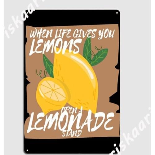Lemonade Stand Ceo Lemon Juice Metal Sign Wall Plaque Retro Bar Cave Cinema Garage Tin sign Posters