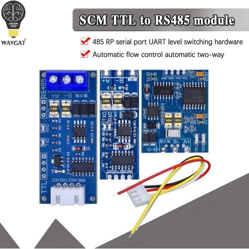 TTL Turn To RS485 Module Hardware Automatic Flow Control Module Serial UART Level Mutual Conversion Power Supply Module 3.3V 5V
