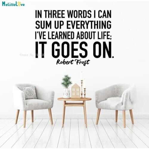 It Goes On Inspirational Wall Decal Vinyl Sticker For Home Bedroom Living Room Quote Art Décor Self-adhesive YT3913