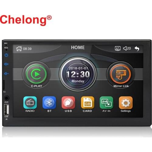 New Product CL-7049D 2 Din Car Radio 7" Touch Screen Video MP5 Player Mirror Link USB TF Stereo