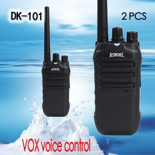 2 PCS)DONGKE 101Walkie Talkie Professional Transceiver Handheld radio comunicador woki toki walk talk ham radio walkie-talkies