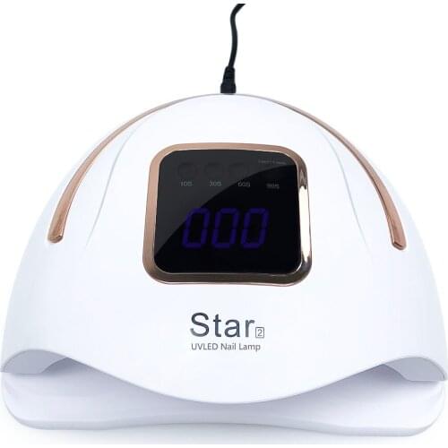 UV Led Nail Lamp 72W Nail Drying Lamp Manicure Nail Polish for Nails Drying Nail Dryer Gel Nail Tools with Sensor LCD Display