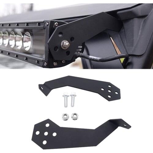 Upper Roof Roll Bar Cage Mounting Brackets For Polaris RZR 900 1000 fit 32 inches Straight or Curved LED Light Bar