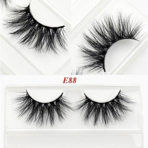 Visofree Eyelashes 25mm Lashes Crisscross Mink Eyelashes Dramatic Volume False Eyelashes Eyelash Extension Faux Cils Makeup E88