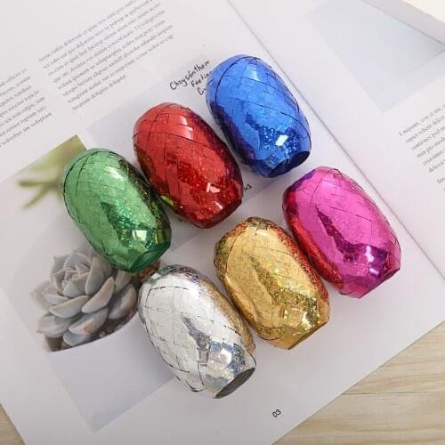 Hot sale 5mm*10m Foil Balloon Ribbon Party Wedding Decor Gift Birthday Decoration Toys DIY Gift Wrapping Tape Balloon supplies