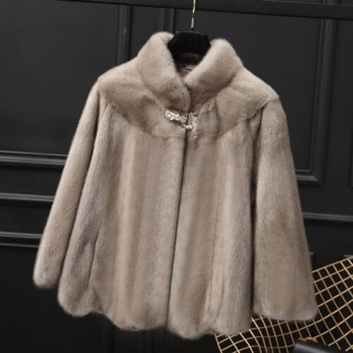 Real Mink Fur Clothes Winter Coat Korean Short Coats and Jackets Women Autumn Vintage Jacket Abrigo MY1059