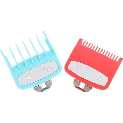 2pcs Cutting Guide Comb Hairdressing Tool 1.5mm 4.5mm Colour Clipper Attachment