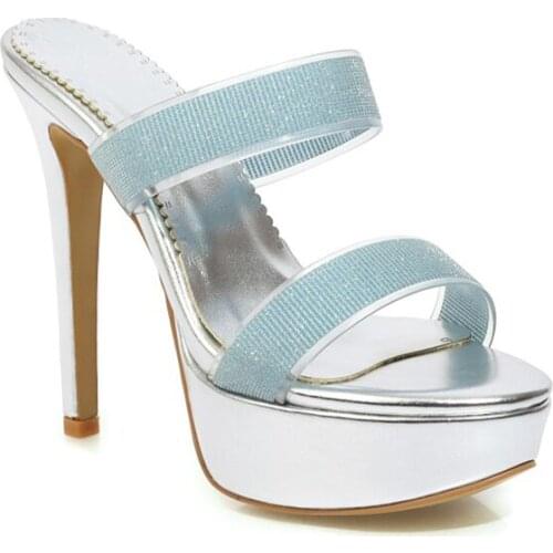 2020 Summer Outdoor Open Toe Stiletto High Heels Slingbacks Sandals Pumps Slides Platform Shoes for Women and Ladies