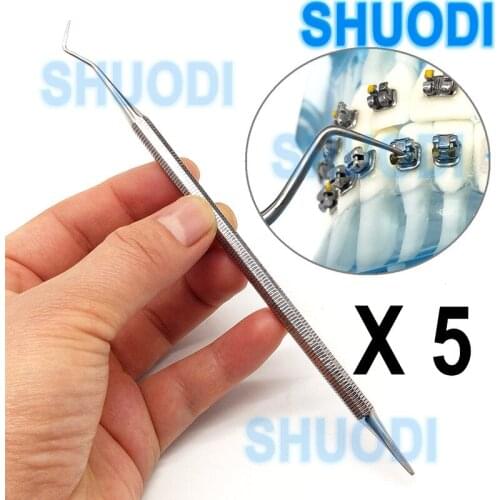 5pcs Dental Lockpicks self-ligating braces opener Dental Opener Tool for Opening Self Ligating Passive bracket Double Ends