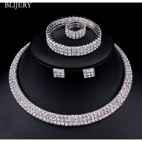 BLIJERY Rings With Crystals