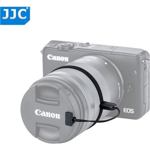 JJC DSLR/Mirrorless Camera Lens Cap Keeper Holder with 3M sticker for Canon Nikon Sony Olympus Fujifilm