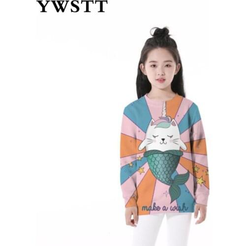 Kids Long Sleeve Clothes 2018 New Girls Clothing T-shirt Spring and Autumn New Long-sleeved O-Neck Sweatshirt Boys T-shirts