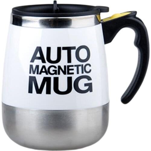 Electric Stainless Steel Auto Self Stirring Coffee Mug Magnetized Mixing Cup for Tea Milk Hot Chocolate Cocoa Protein X4YD