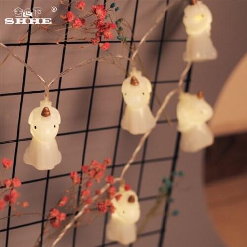 Battery Operated String Lights 5M 40 LED Unicorn Fairy Lights for Bedroom Garden Christmas Wedding Party Holiday Decoration