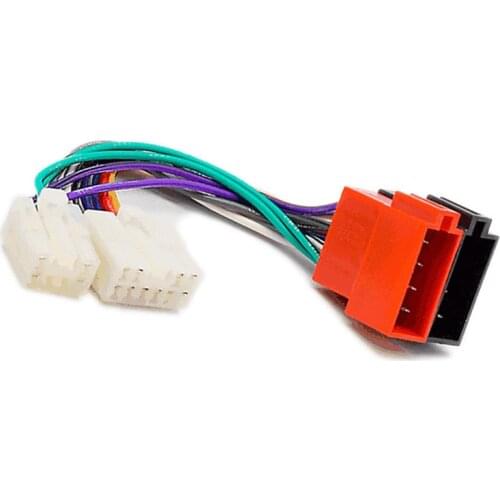 Hsamzeo F Reverse ISO Wiring Harness adaptor cable lead loom plug for Toyota Avensis Aurion Camry Celica Corolla