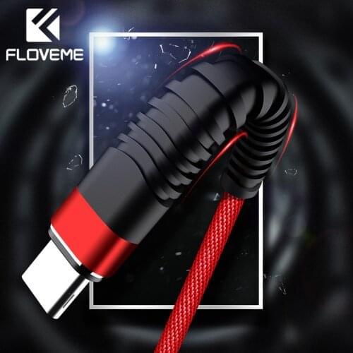 FLOVEME USB Type C Cable For Samsung Galaxy S8 S9 Note 8 Xiaomi Mi 8 A1 Redmi Note 5 USB Type-C Cable For Huawei P20 One Plus 5T