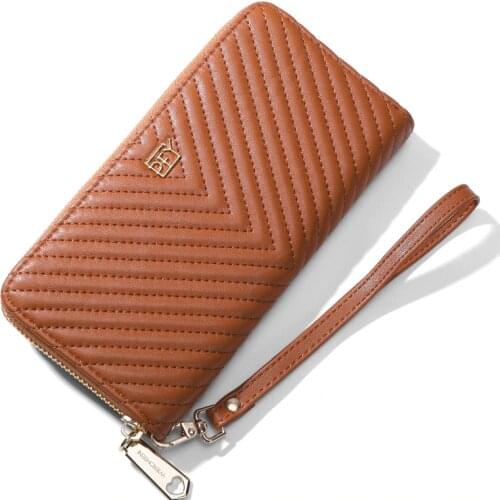 WEICHEN Brand Design Women Wallet Large Capacity Wristband Long Clutch Wallets Female Purses Phone Pocket Card Holder Carteras
