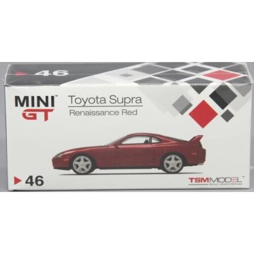 1:64 TOYOTA SUPRA A80 RED 46 Metal Diecast Alloy toy cars Model Vehicles For Children Boys gift hot