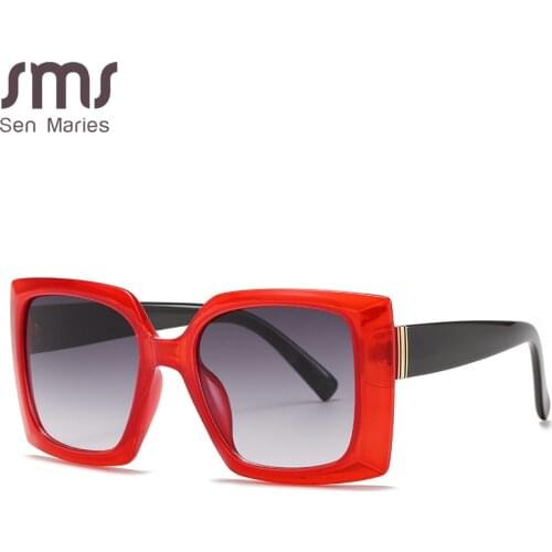 Fashion Square Unisex Men Women Sunglasses Elegant Big Frame Sun Glass Lady Eyewear Sunshade Glasses Outside Gifts UV400