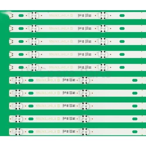 The new LG TV LED backlight strip is suitable for 55 inch 55UJ630V 55UJ6300 55LG63CJ 55UJ63_UHD 55LJ55_FHD_A