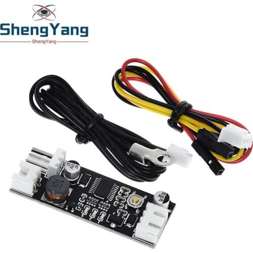 Single 12V 0.8A DC PWM 2-3 Wire Fan Temperature Control Speed Controller Chassis Computer Noise Reduction Module NTC B 50K 3950