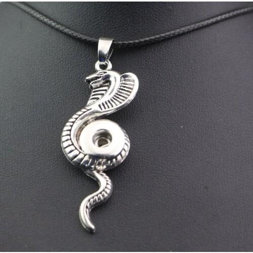 Wholesale 10pcs/lot 45cm rope leather chain lovely snap pendant necklace fit 12mm metal button snap charm diy jewelry NXL035