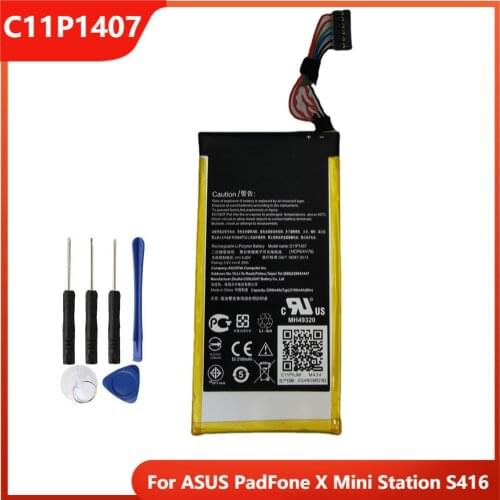 Original Tablet Battery C11P1407 For ASUS PadFone X Mini Station S416 Authentic Replacement Rechargable Batteries 2100mAh